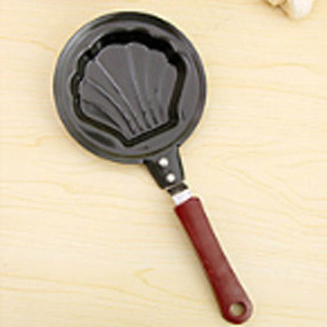 Cute Shaped Egg Mould Pans Nonstick Stainless Mini Breakfast Egg Frying Pans Cooking Tools Steel Kitchen Accessoories