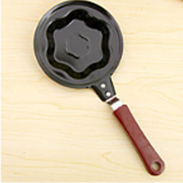 Cute Shaped Egg Mould Pans Nonstick Stainless Mini Breakfast Egg Frying Pans Cooking Tools Steel Kitchen Accessoories