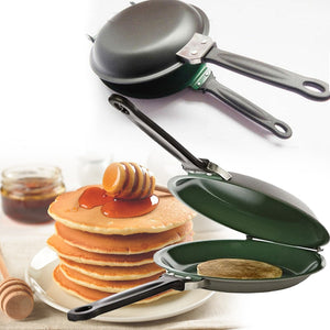 Reversible flip Non-Stick Frying Pan Pancake Egg Cake Maker Machine Kitchenware Pancakes DIY Handmade Bake Pan Baking Machine