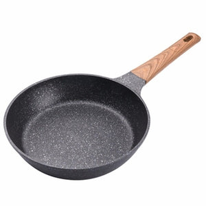 20-28 CM Medical Stone Non-stick Frying Pan New Pancake Steak Pan No fumes with/without cover Use for Gas & Induction Cooker