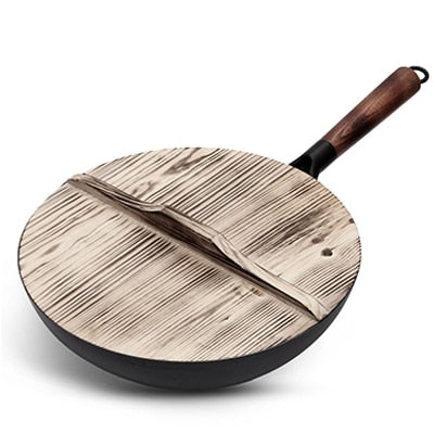 High Quality Iron Wok Traditional Handmade Iron Wok Non-stick Pan Non-coating Gas Cooker Cookware