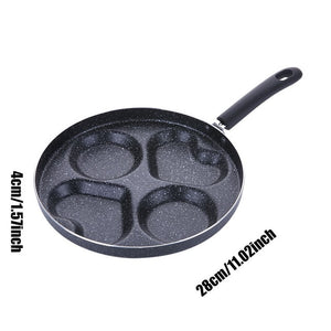 Four-hole Omelet Pan For Eggs Ham PanCake Maker Frying Pans Creative Non-stick No Oil-smoke Breakfast Grill Pan Cooking Pot